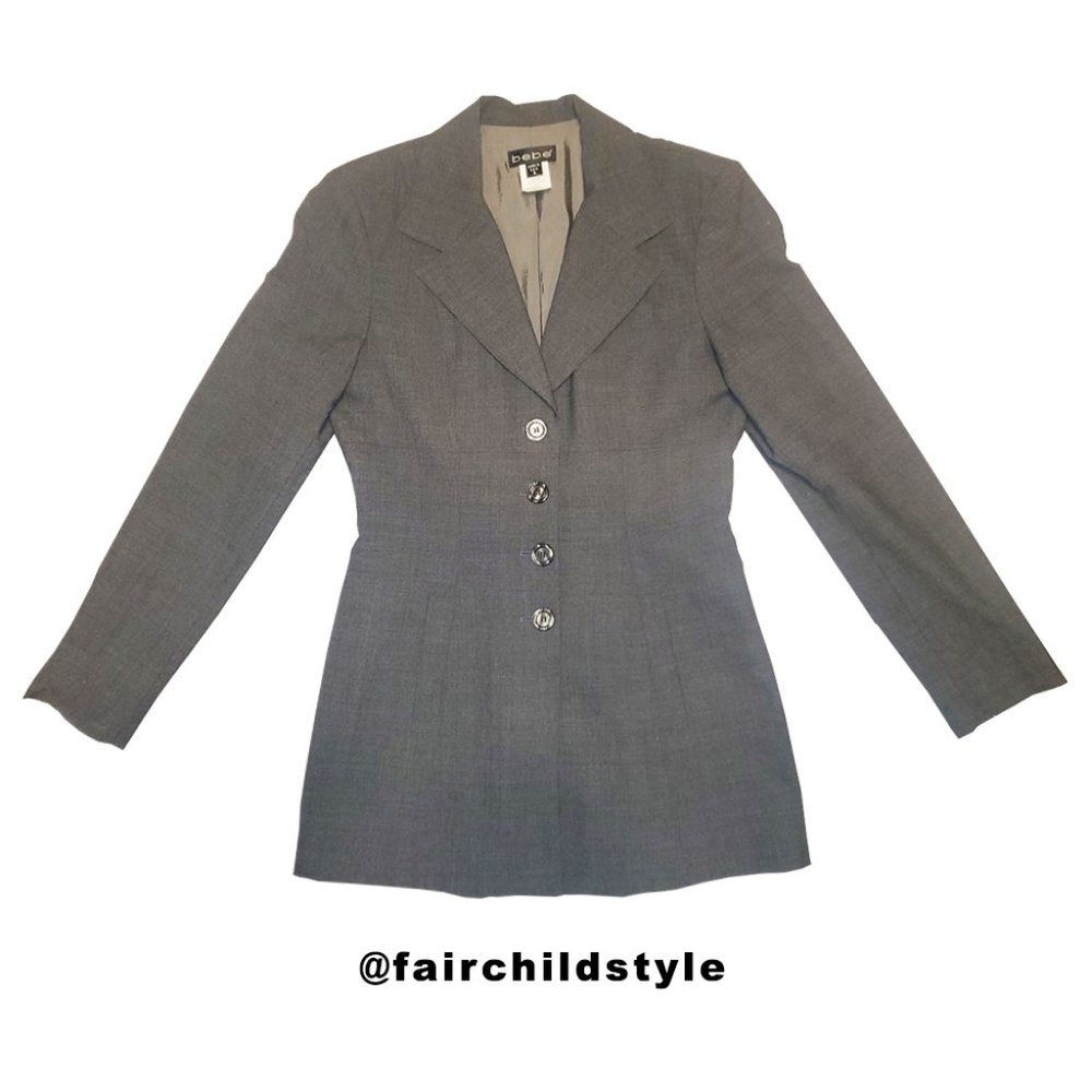 BEBE Grey Blazer - Size 6